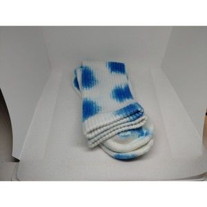 Carolina Blue Crew Tie Dye Socks 1 Pack Pairs Comfort Size Medium Large